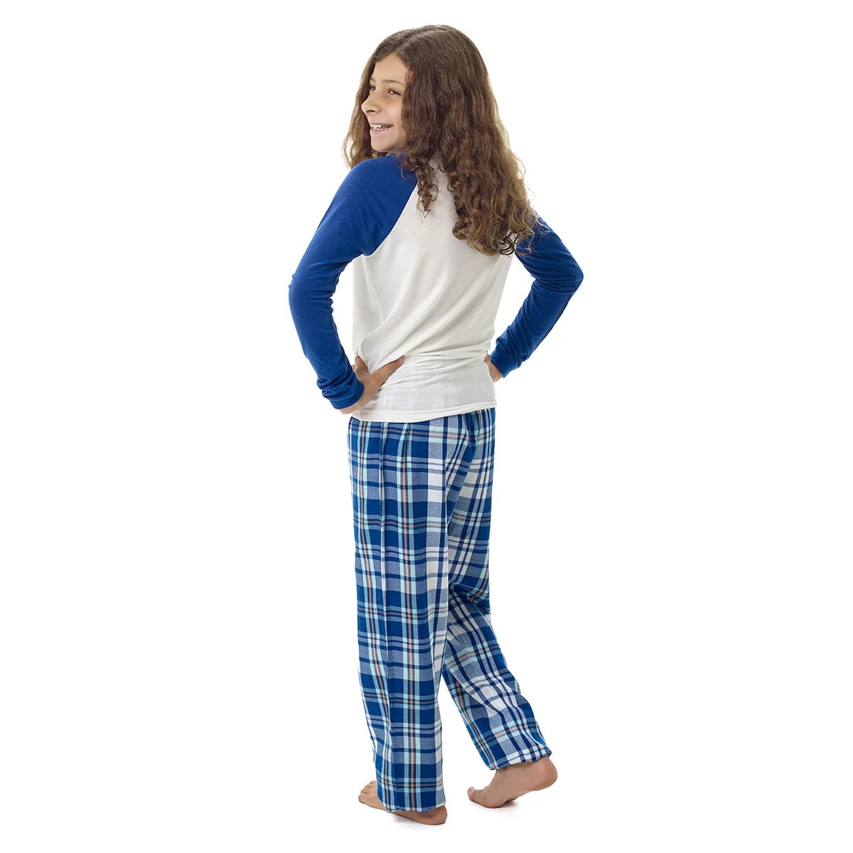 Build-A-Bear Pajama Shop Blue Plaid Pants - Toddler & Youth - Image 5