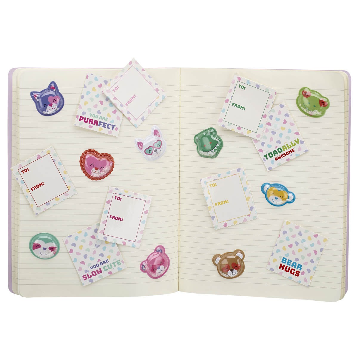 Valentine's Day Tear & Share Sticker Set (9 Stickers) - Image 5