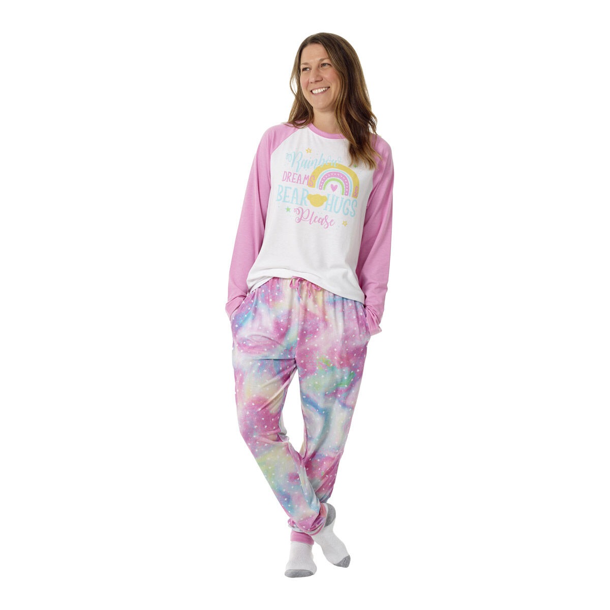 Build-A-Bear Pajama Shop Rainbow Dreams & Bear Hugs Please PJ Top - Adult - Image 4