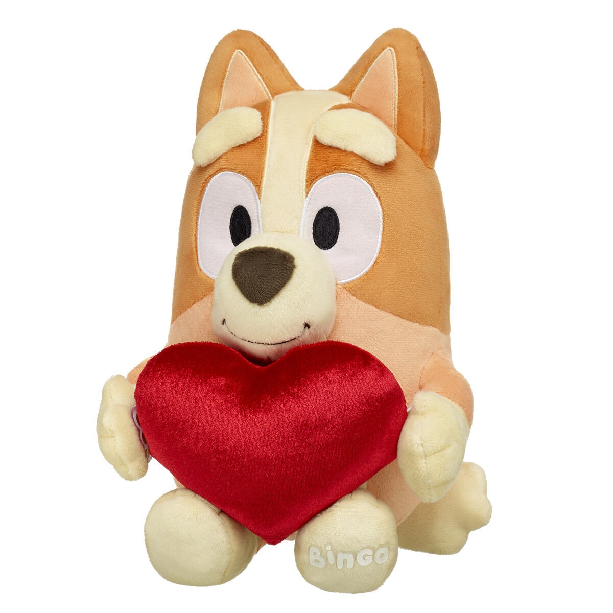 Bingo Plush Puppy with Heart Wristie