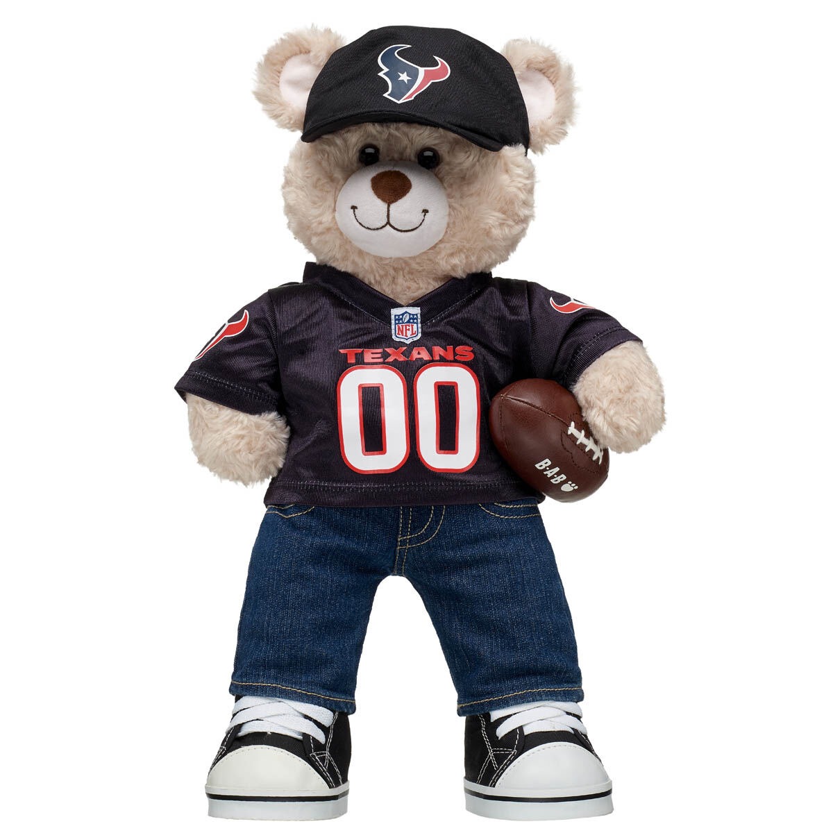 Happy Hugs Teddy Bear Houston Texans Gift Set with Football