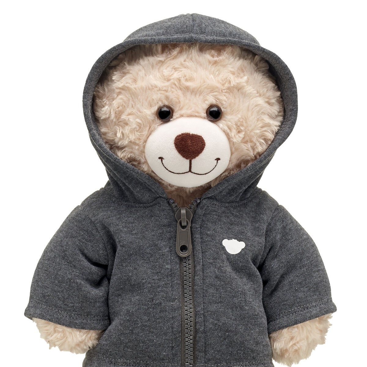 Charcoal Grey Zip Hoodie - Image 3