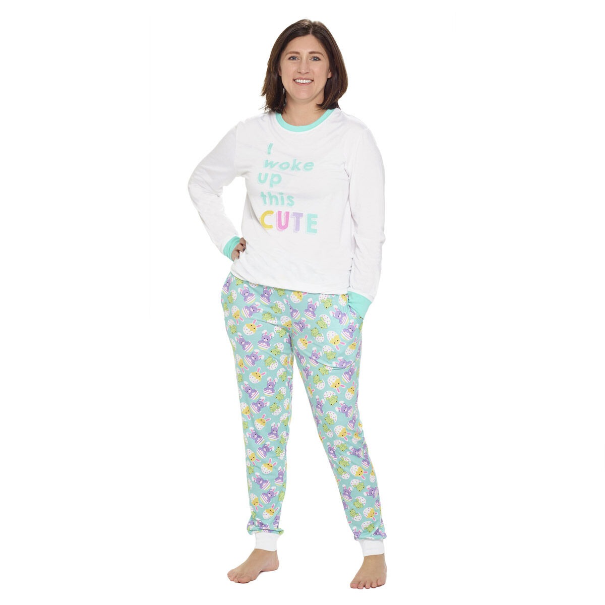 Build-A-Bear Pajama Shop "I Woke Up This Cute" PJ Top - Adult - Image 4