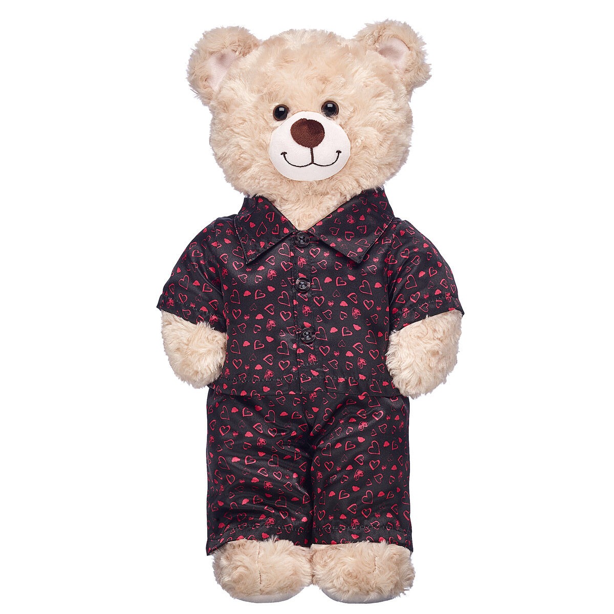 Black Heart Satin Pajamas - Image 3