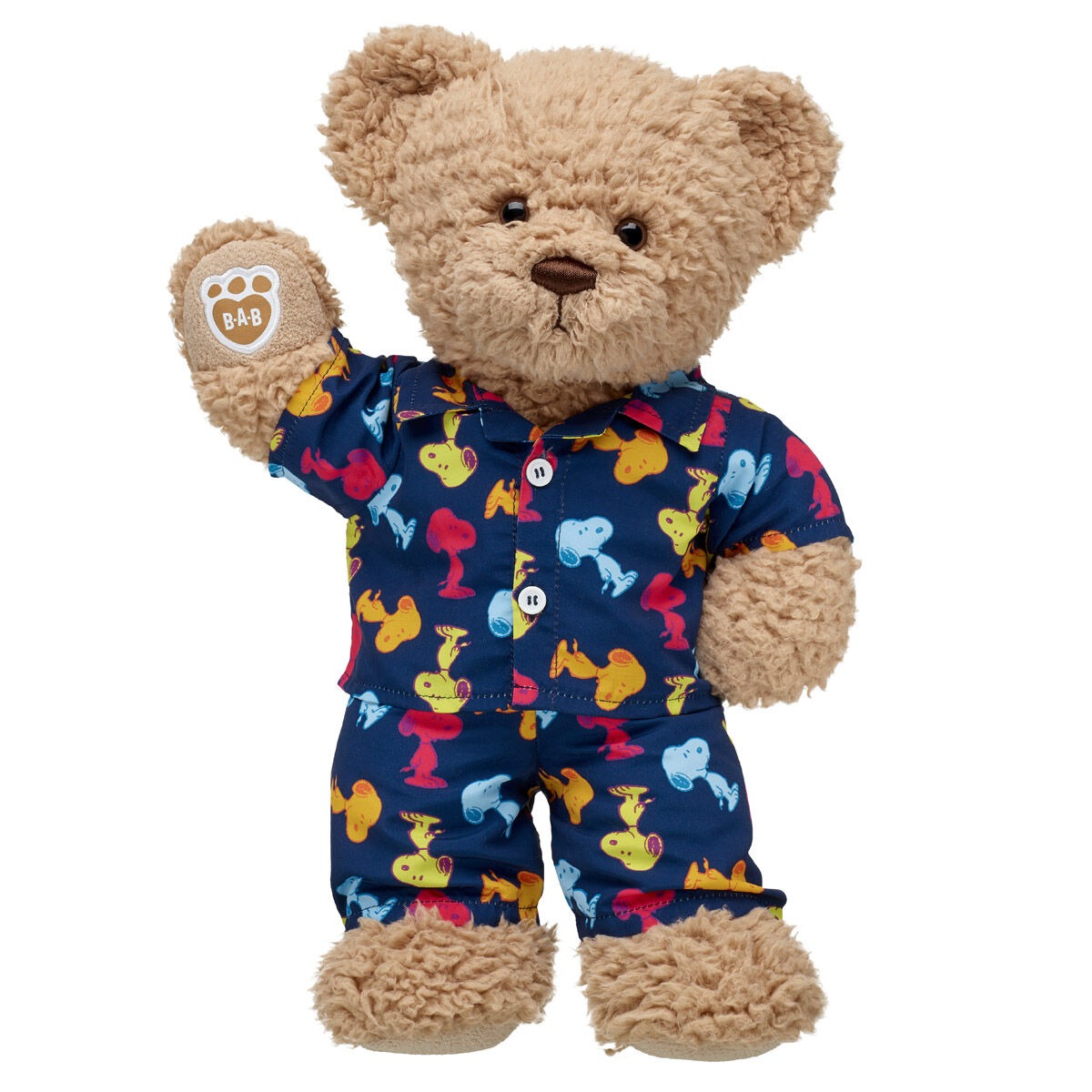 Timeless Teddy Bear with Peanuts Snoopy Pajamas