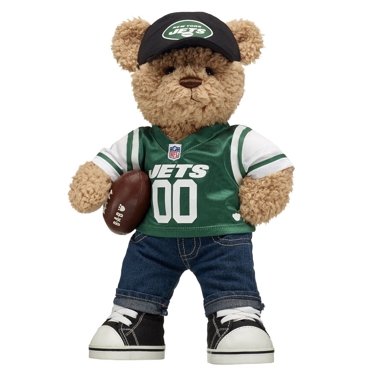 Timeless Teddy Bear New York Jets Football Gift Set