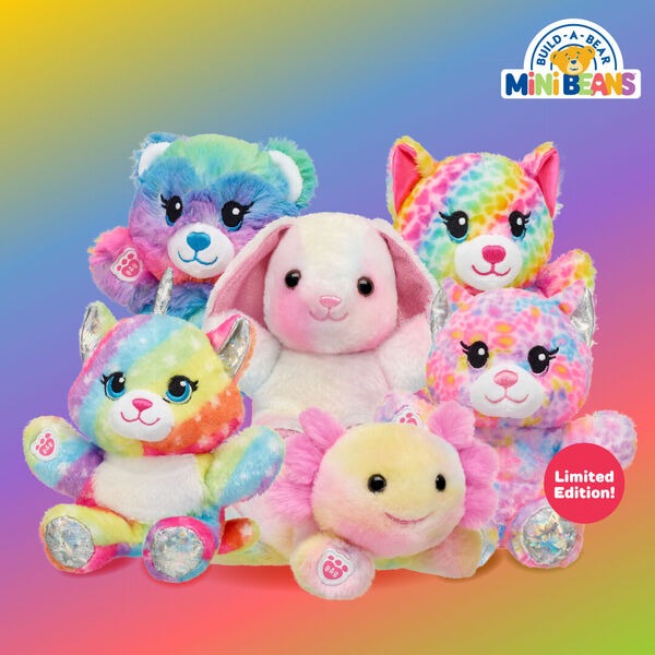 Build-A-Bear Mini Beans Rainbow Friends Kitty Stuffed Animal - Image 4