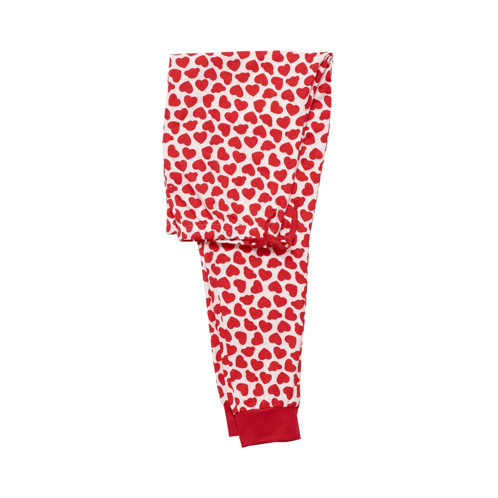 Build-A-Bear Pajama Shop Red Hearts PJ Pants - Adult - Image 3