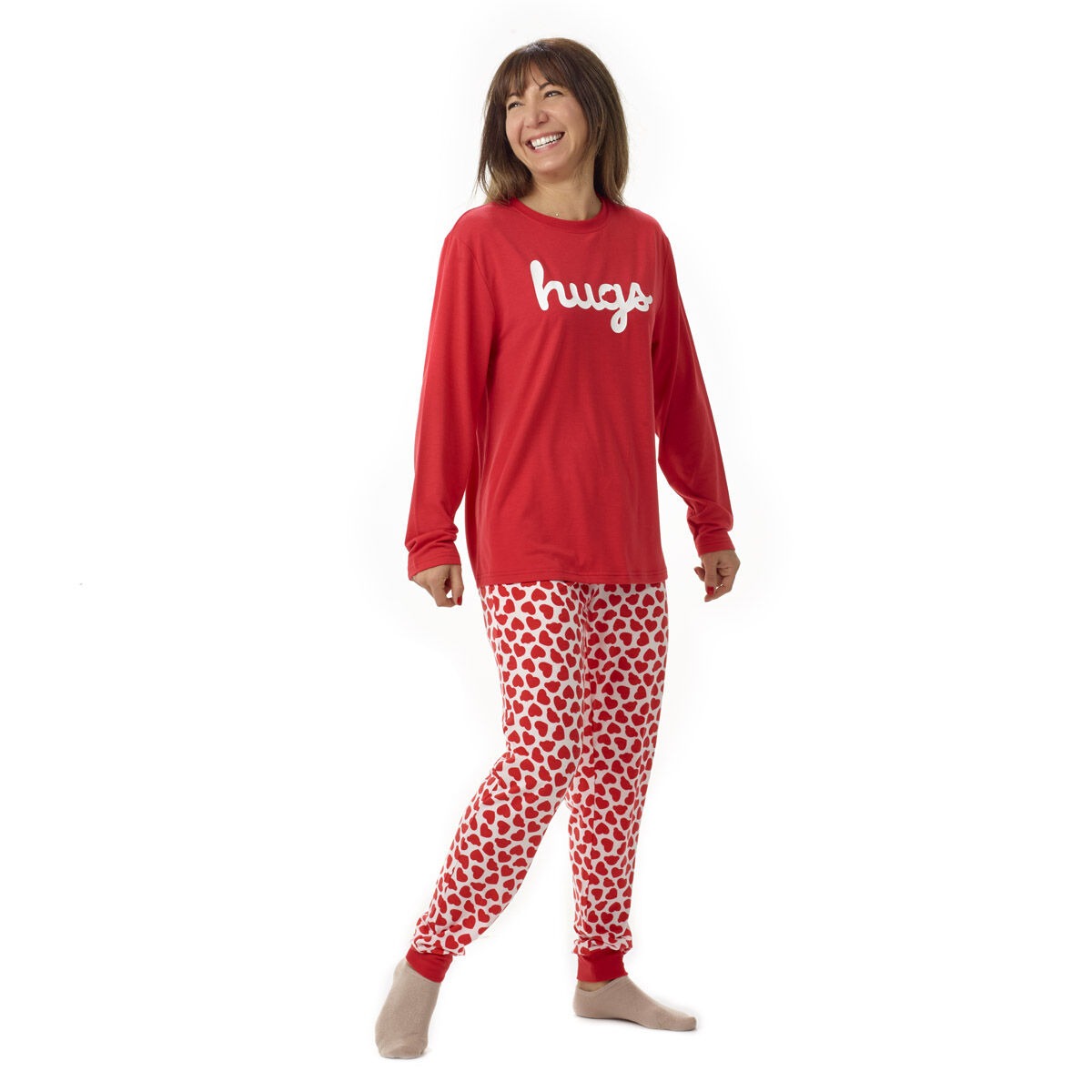 Build-A-Bear Pajama Shop Red Hearts PJ Pants - Adult - Image 4