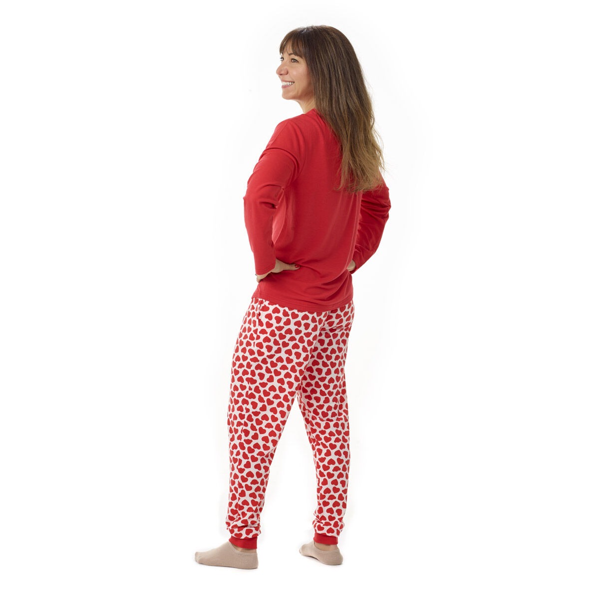 Build-A-Bear Pajama Shop Red Hearts PJ Pants - Adult - Image 5