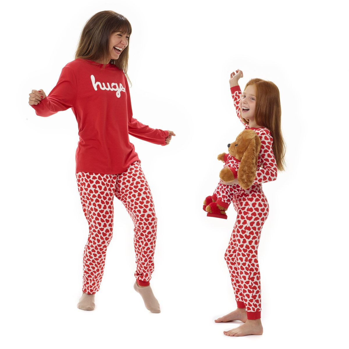 Build-A-Bear Pajama Shop Red Hearts PJ Pants - Adult - Image 6