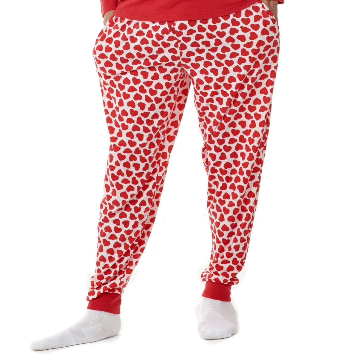 Build-A-Bear Pajama Shop Red Hearts PJ Pants - Adult