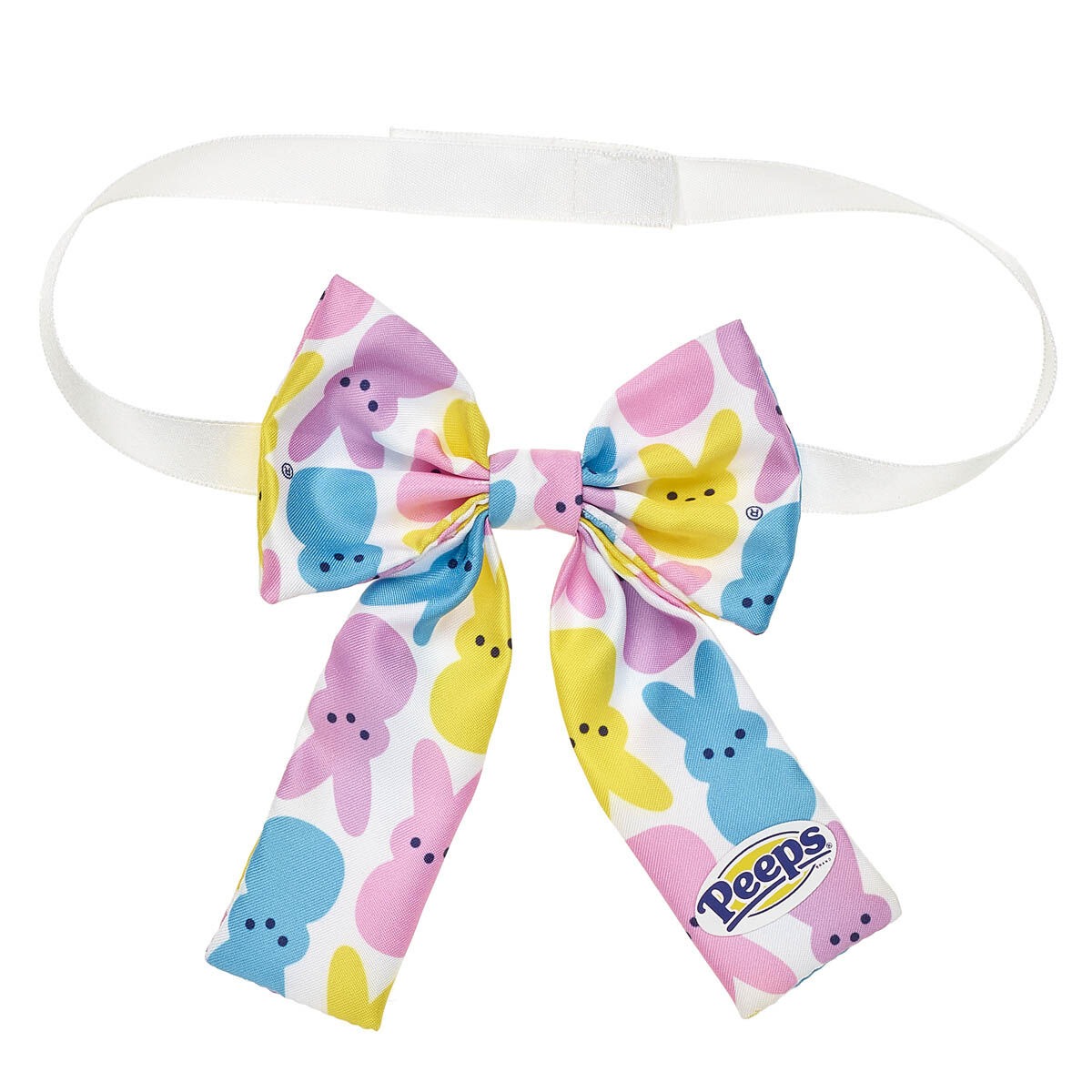 PEEPS Cotton Candy Bunny Plush with Gift Bow - Image 4