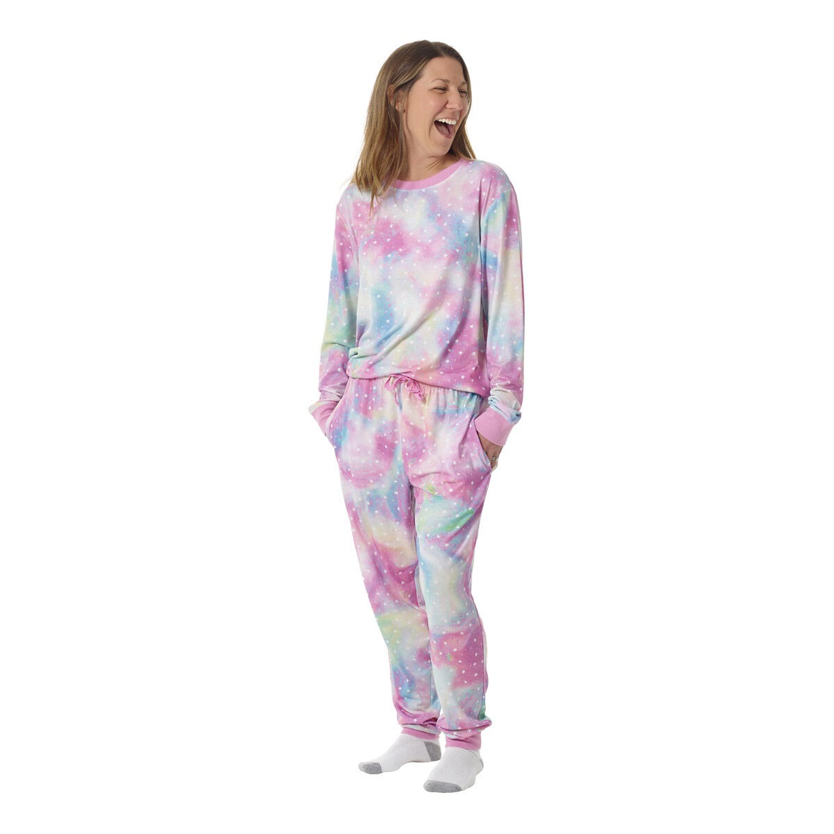 Build-A-Bear Pajama Shop Rainbow Galaxy Top - Adult - Image 4