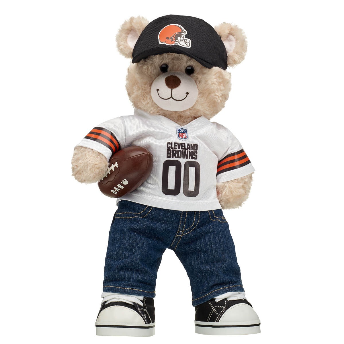 Happy Hugs Teddy Bear Cleveland Browns Gift Set with Football