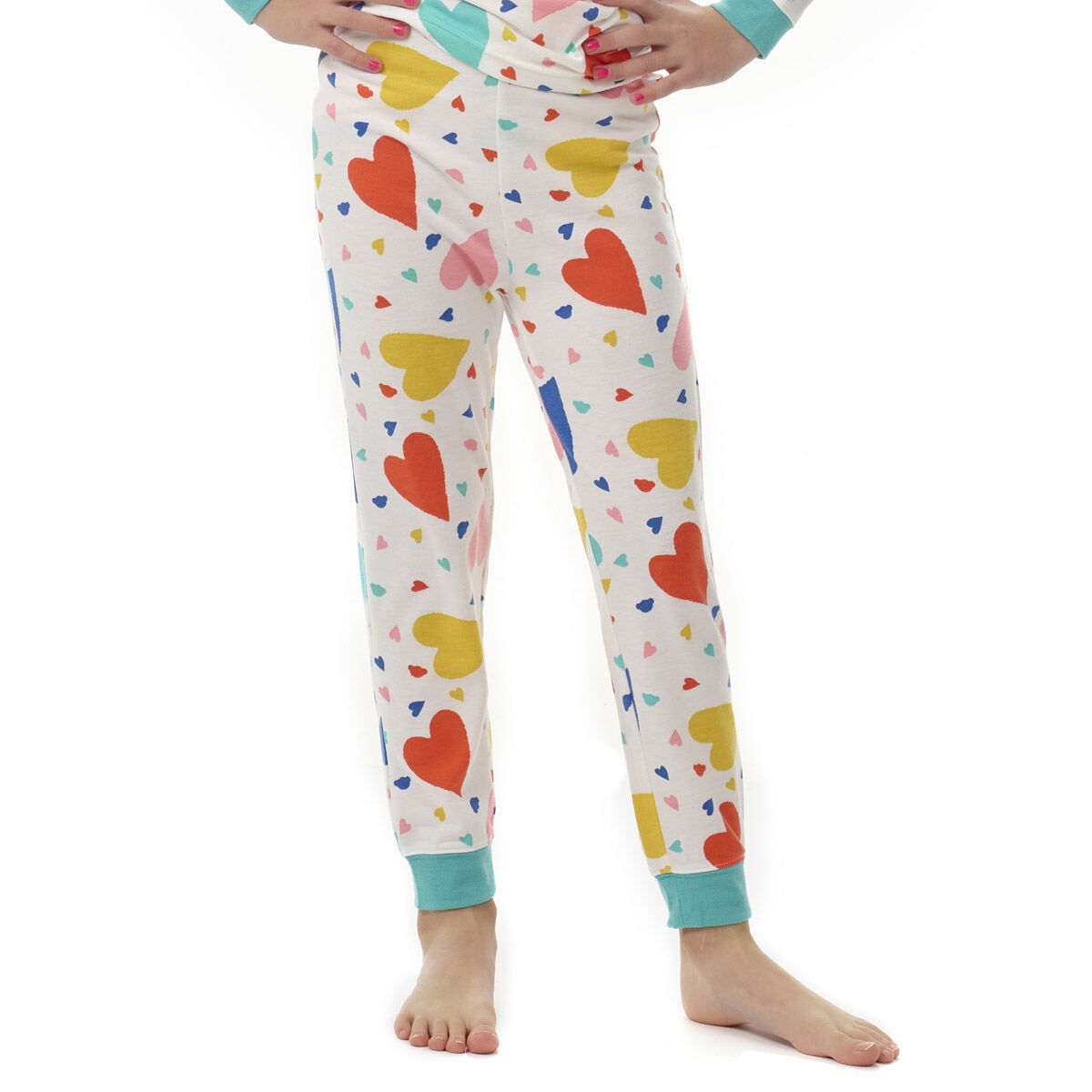 Build-A-Bear Pajama Shop Colorful Hearts PJ Pants - Toddler and Youth
