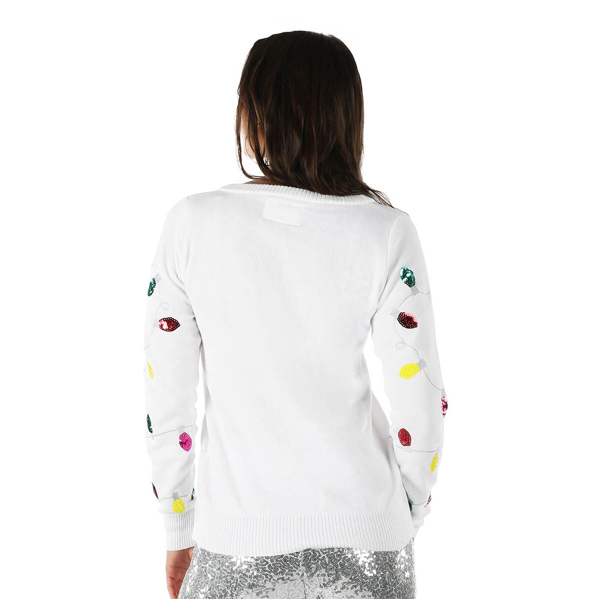 Tipsy Elves Sequin Lights Ugly Christmas Sweater - Image 4