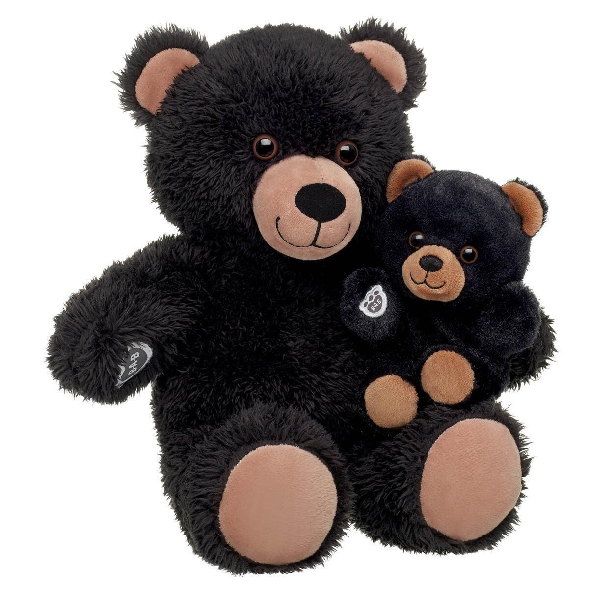 Cuddly Black Teddy Bear & Build-A-Bear Mini Beans Gift Set