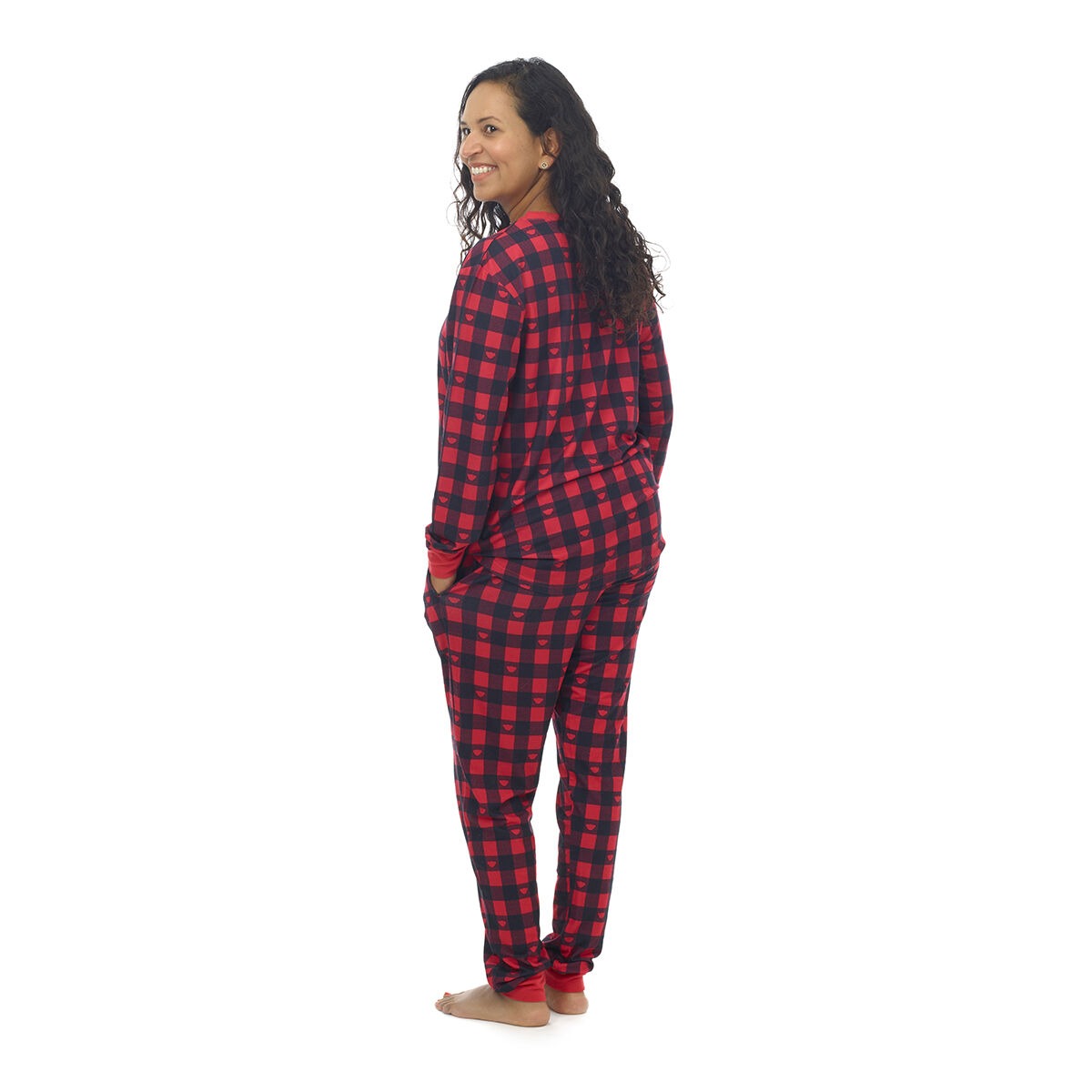Build-A-Bear Pajama Shop Buffalo Check Top - Adult - Image 5