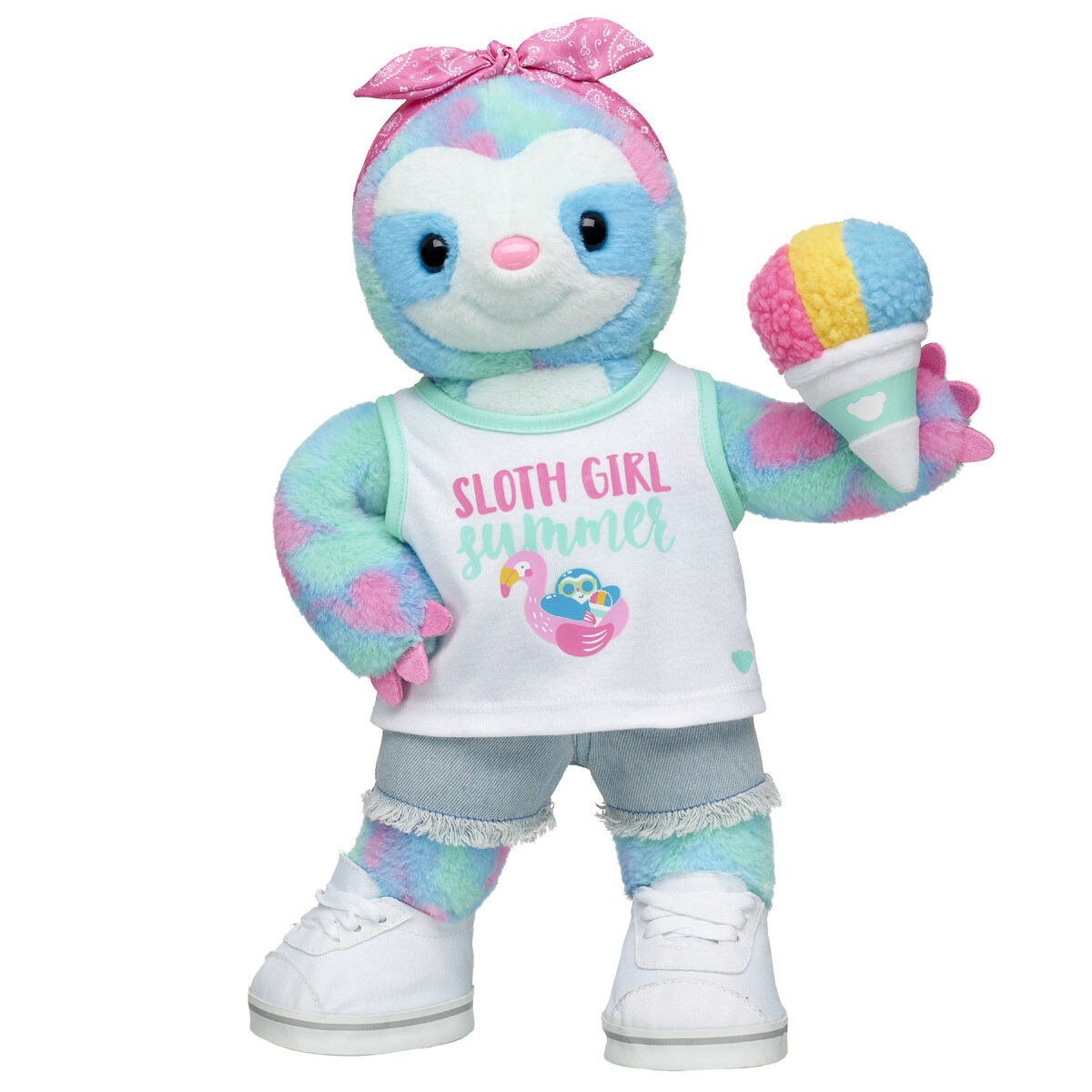 Summer Waves Sloth Stuffed Animal Sloth Girl Gift Set