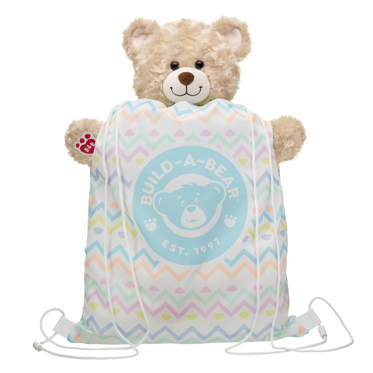 Spring Chevron Toy Bear Carrier - Image 3