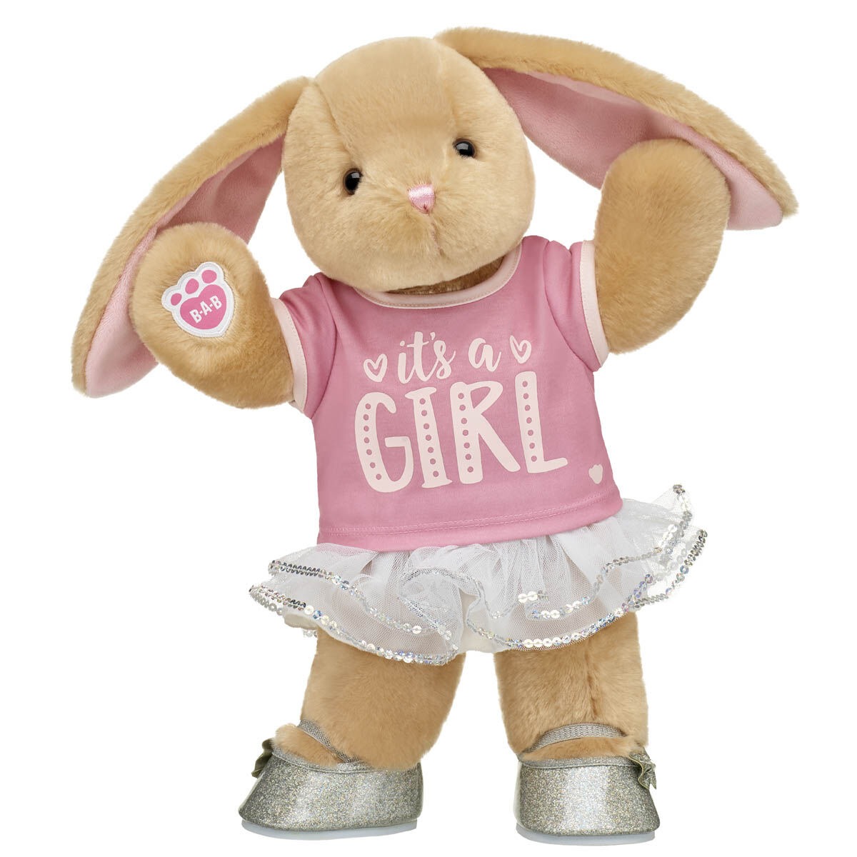 Pawlette Bunny Plush "It's a Girl" Gift Set