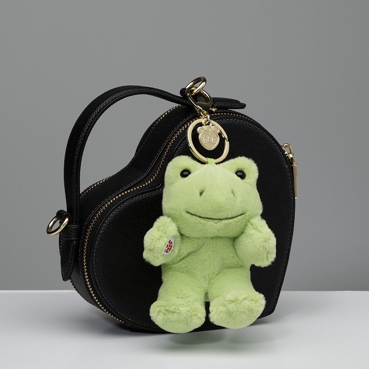 Spring Green Frog Plush Bag Charm - Image 4