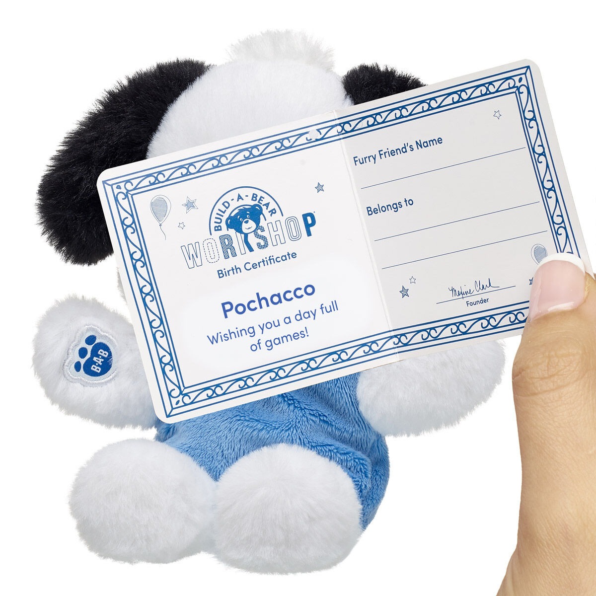 Build-A-Bear Mini Beans Sanrio Hello Kitty and Friends Pochacco Plush - Image 3