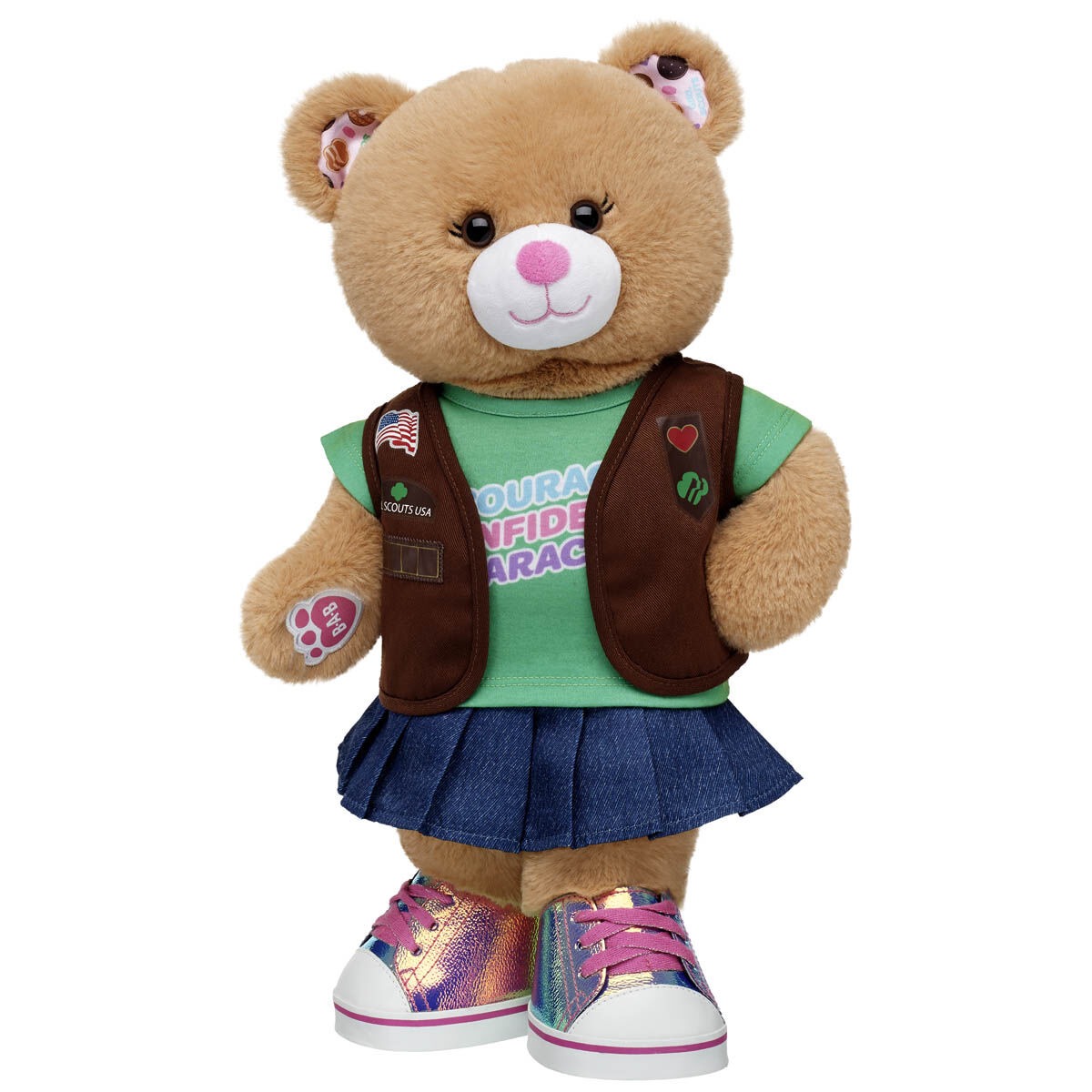 Girl Scout Cookie Teddy Bear Brownie Gift Set
