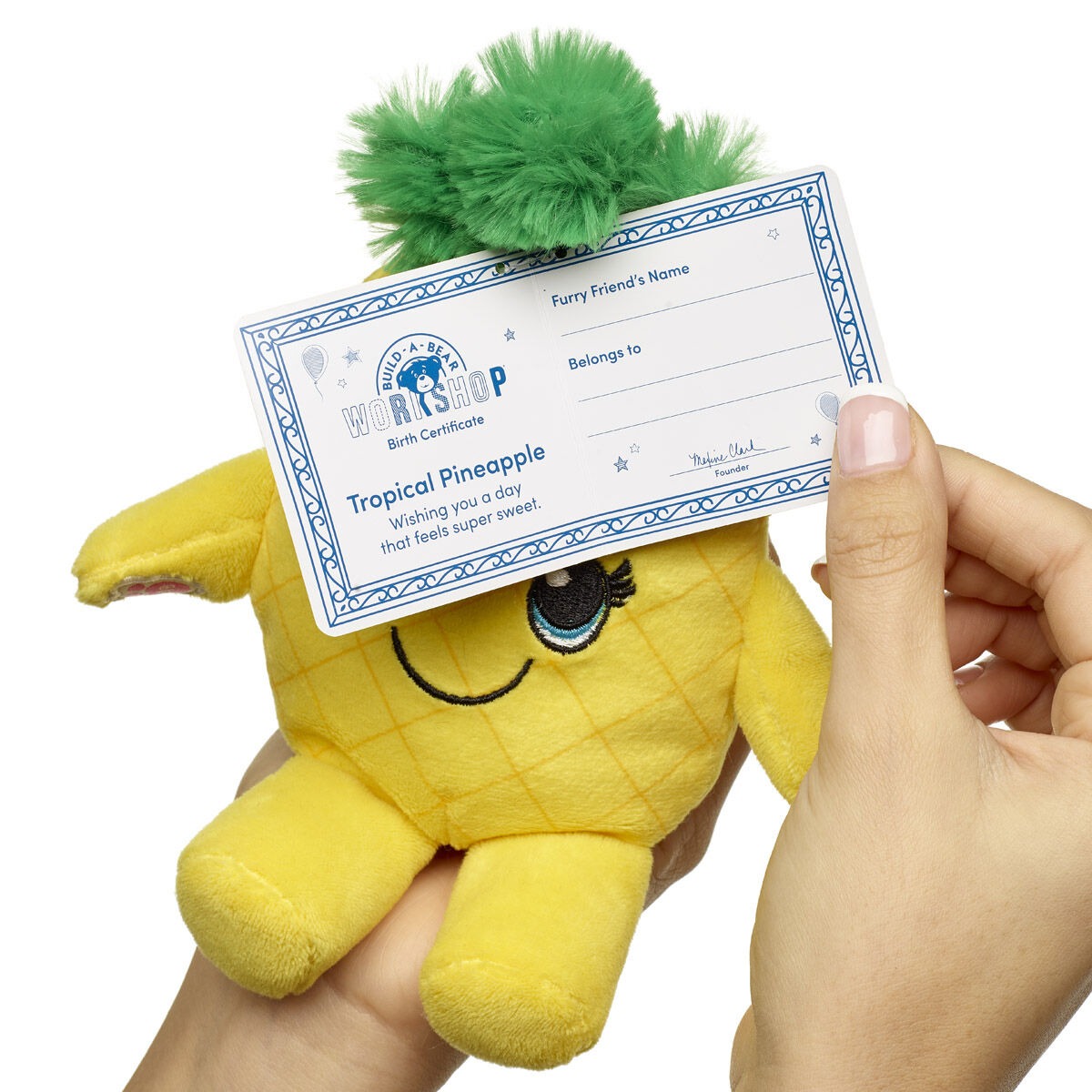 Build-A-Bear Mini Beans Tropical Pineapple Plush - Image 3