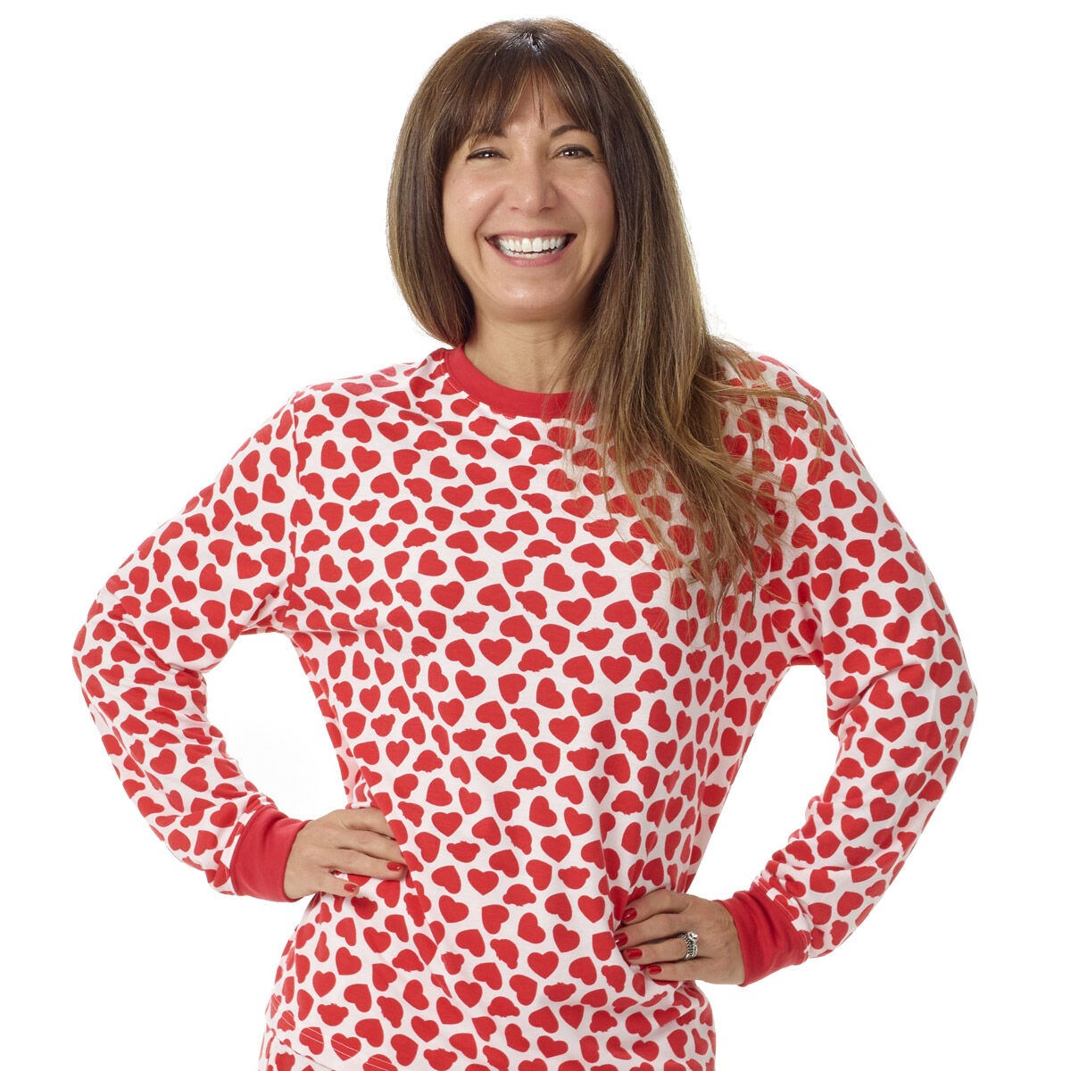 Build-A-Bear Pajama Shop Red Hearts PJ Top - Adult