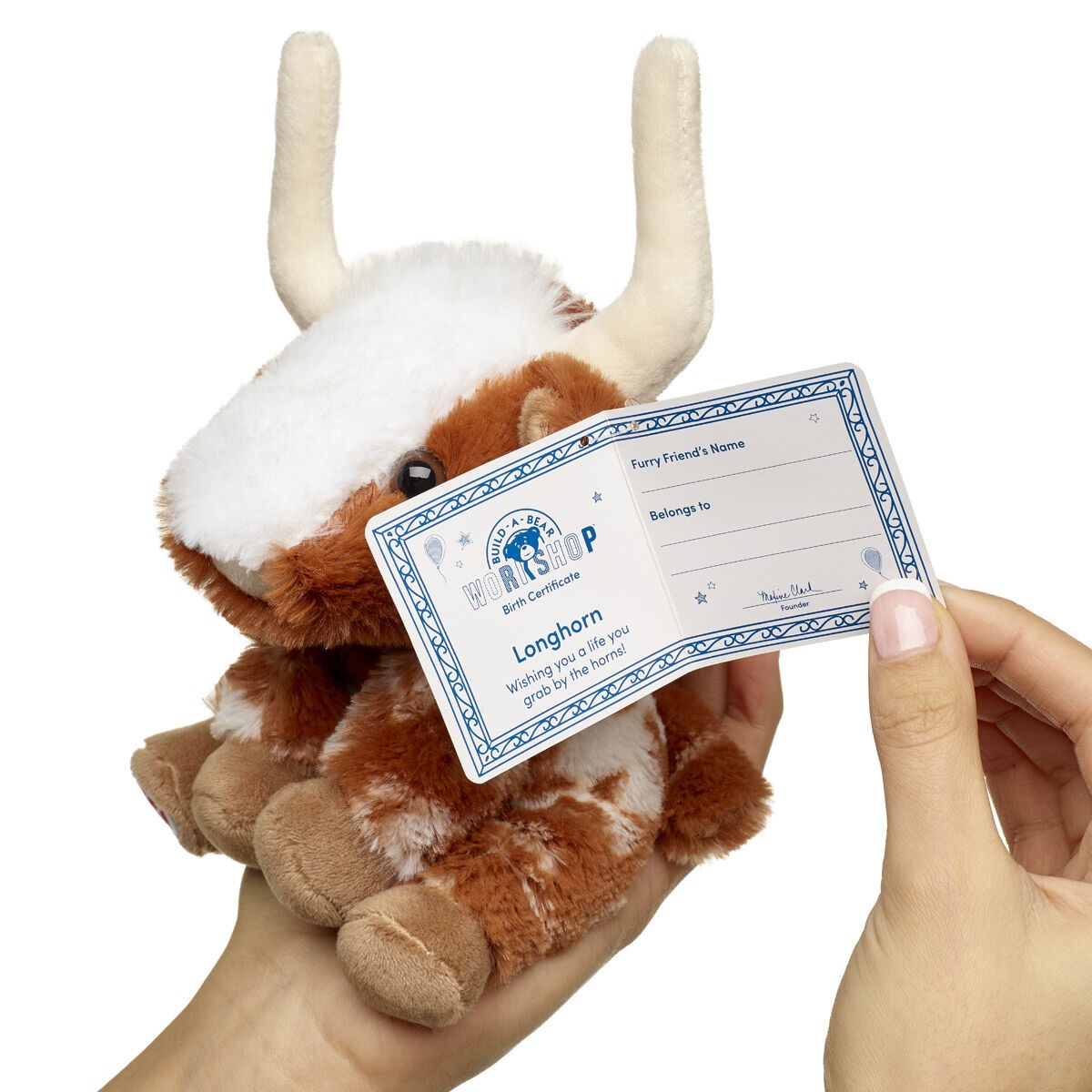 Build-A-Bear Mini Beans Longhorn Stuffed Animal - Image 3