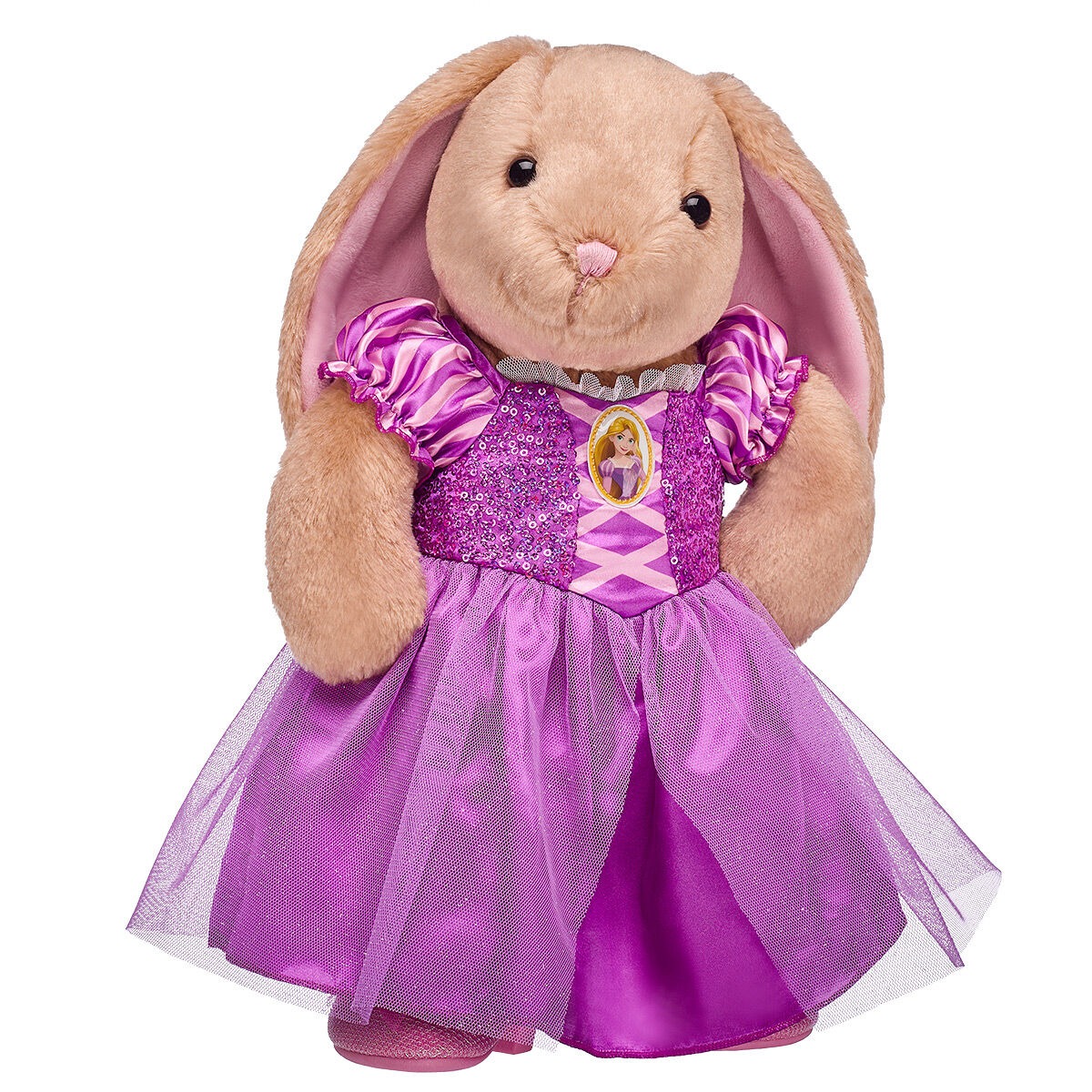 Pawlette Bunny Plush with Disney Princess Rapunzel Costume Gift Set
