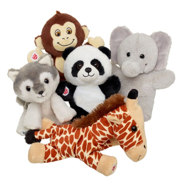 Build-A-Bear Mini Beans Wolf Pup Stuffed Animal - Image 4