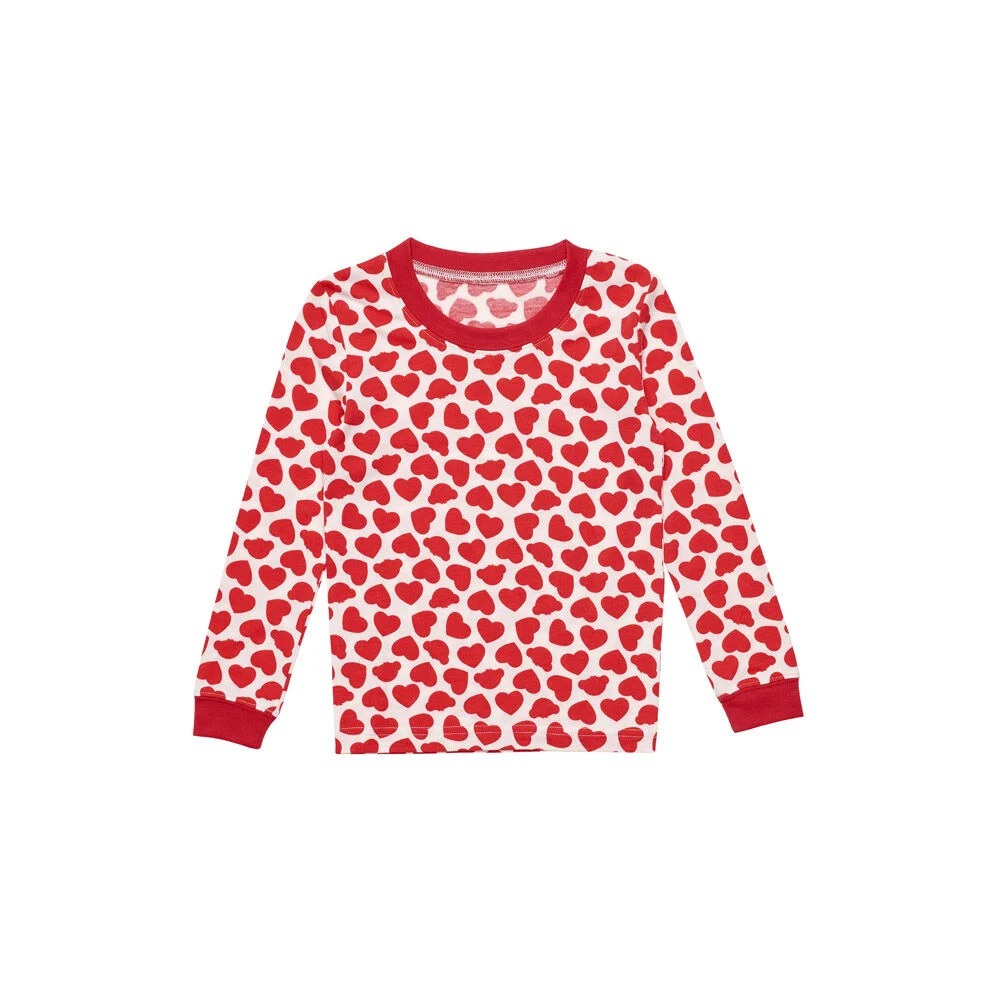 Build-A-Bear Pajama Shop Red Hearts PJ Top - Toddler and Youth - Image 3