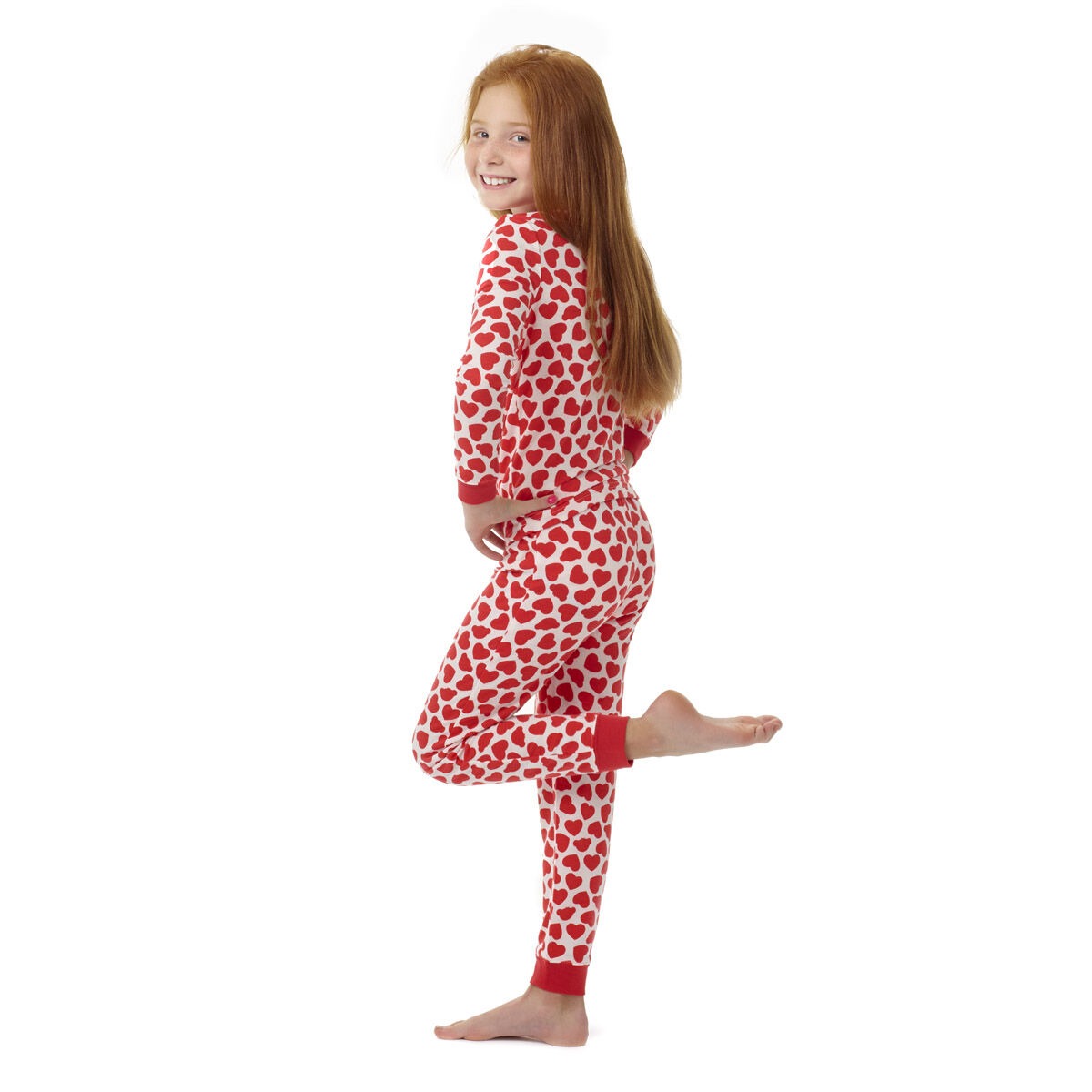 Build-A-Bear Pajama Shop Red Hearts PJ Top - Toddler and Youth - Image 5