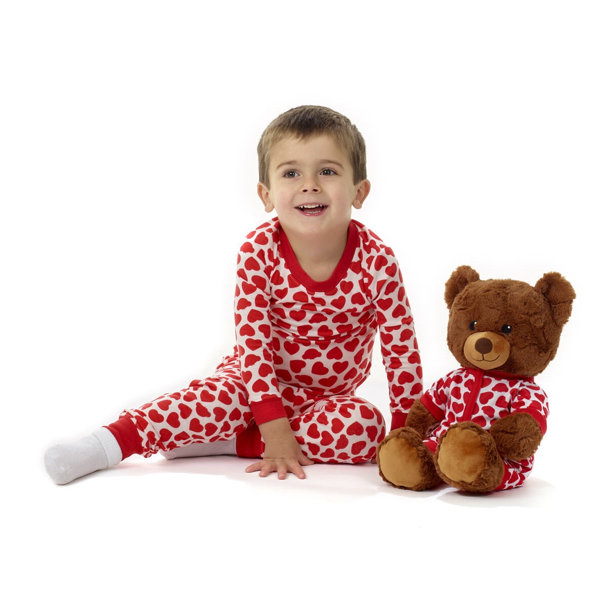 Build-A-Bear Pajama Shop Red Hearts PJ Top - Toddler and Youth - Image 6