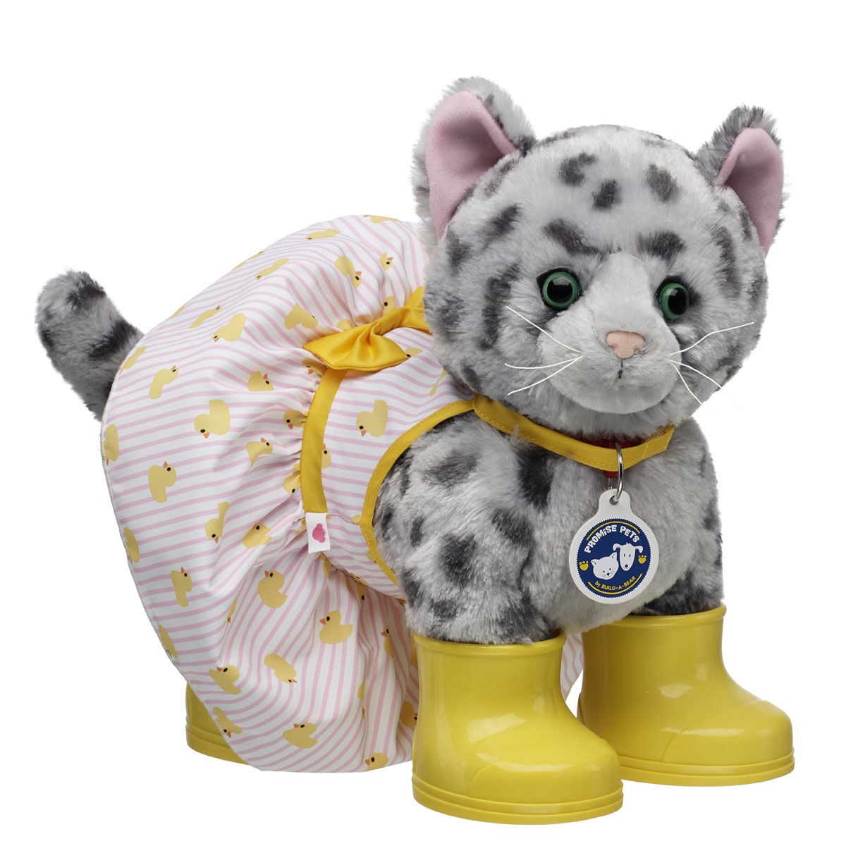 Promise Pets Ocicat Stuffed Animal Yellow Boots Gift Set