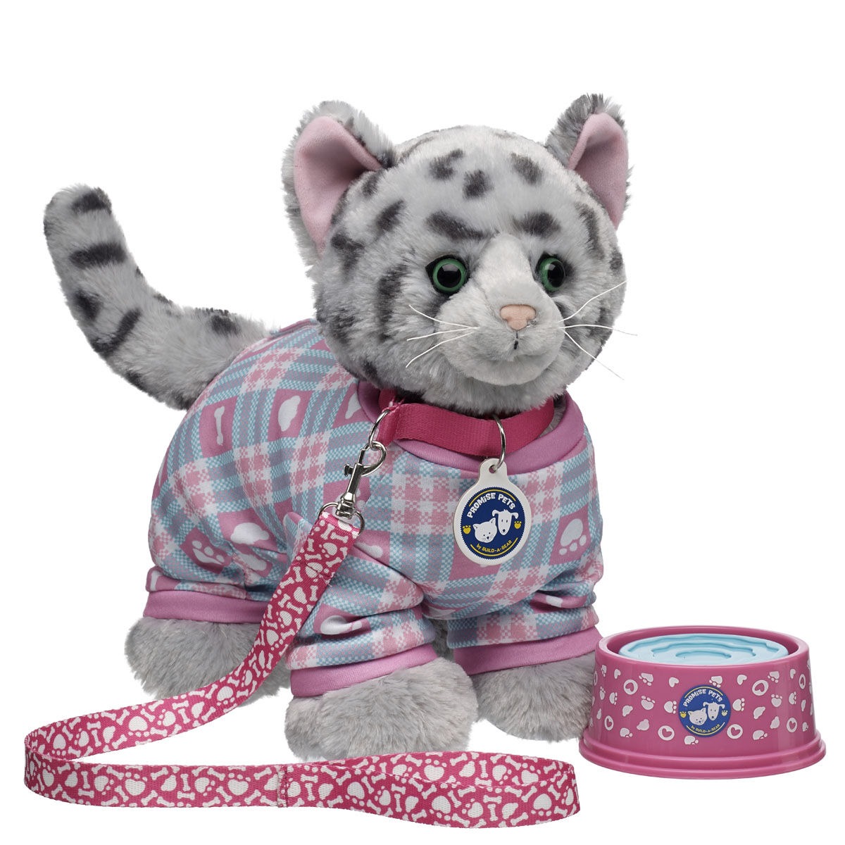 Promise Pets Ocicat Stuffed Animal PJs Gift Set with Slippers