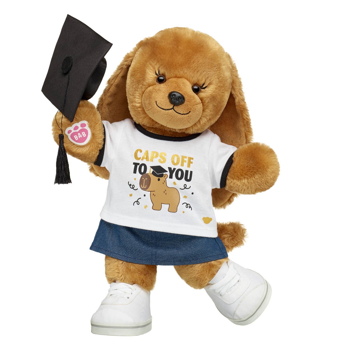 Barkleigh Dog Stuffed Animal Caps Off to You Gift Set
