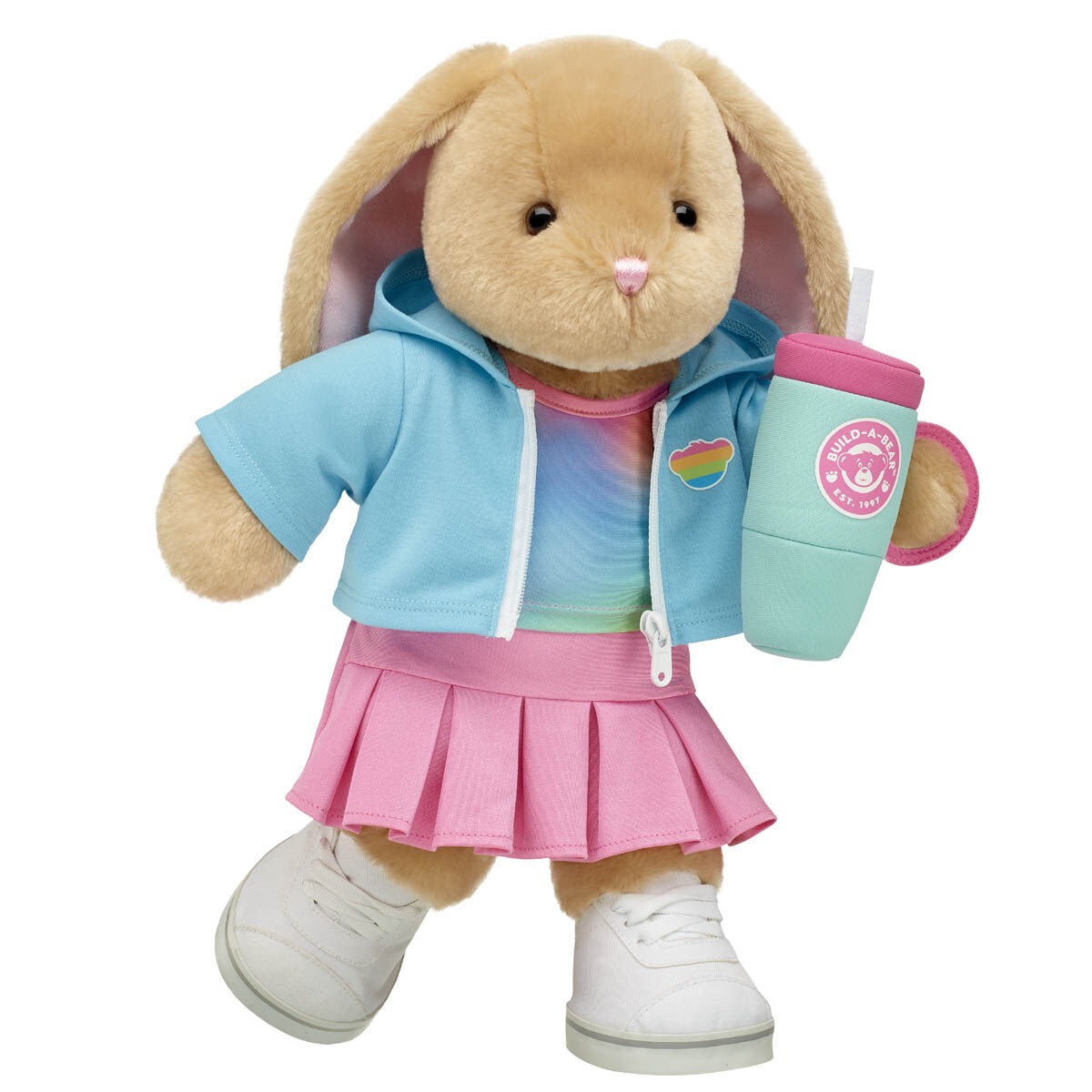 Pawlette Bunny Plush Summer Athleisure Gift Set with Tumbler