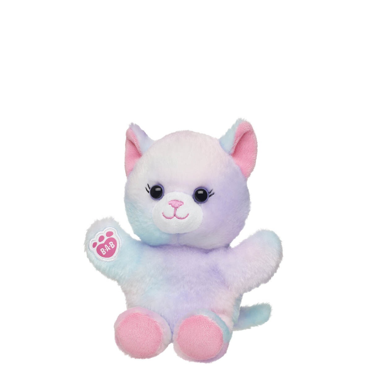 Build-A-Bear Mini Beans Pastel Swirl Kitty Stuffed Animal