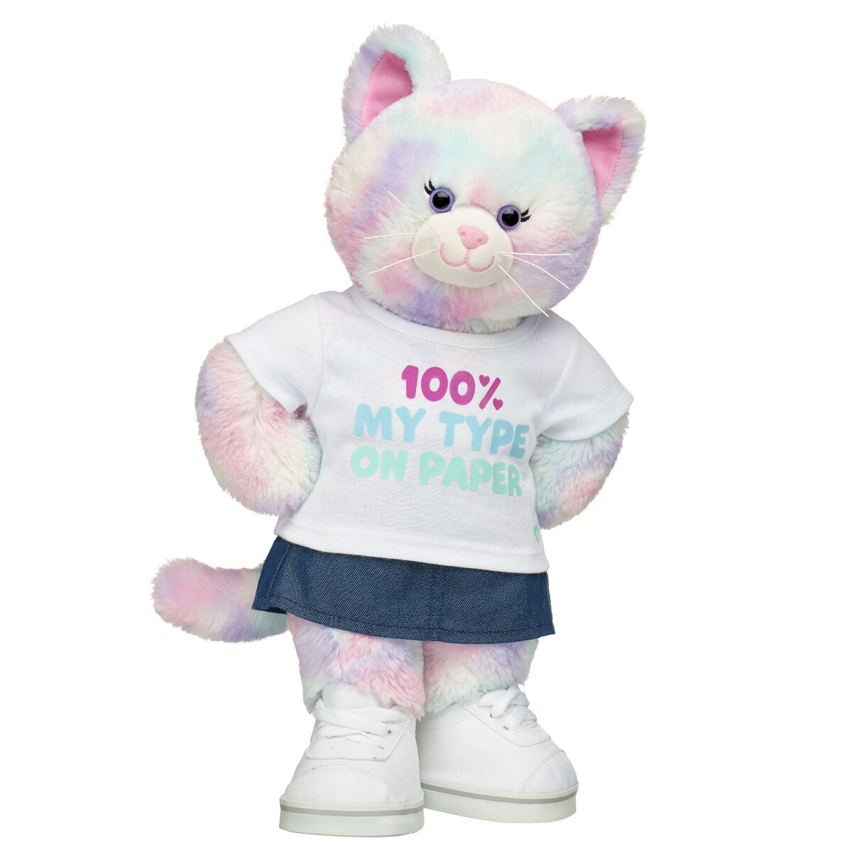 Pastel Swirl Kitty Stuffed Animal My Type Gift Set