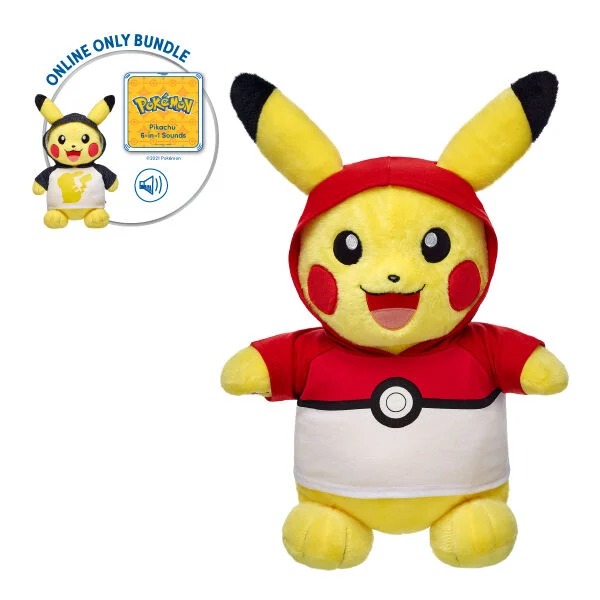 Pok??mon Pikachu Plush Hoodie Bundle