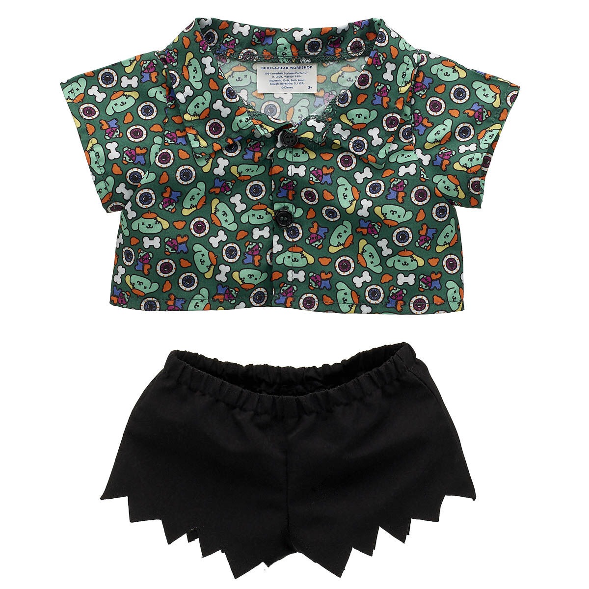 Sanrio Hello Kitty and Friends Zombie Pompompurin Shirt and Short Set