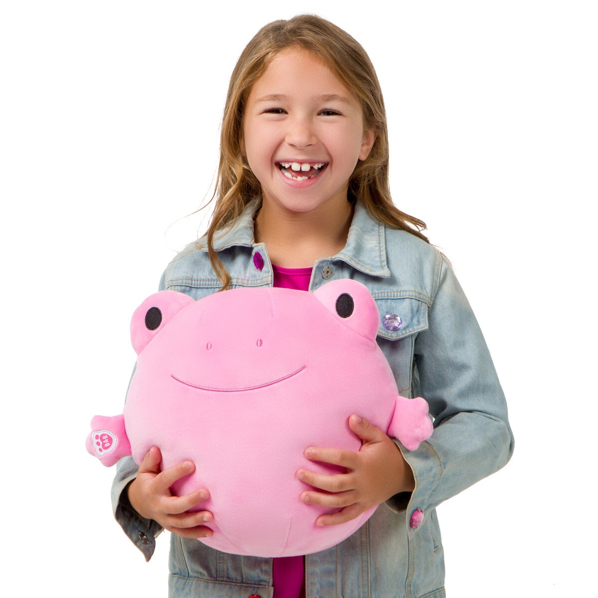 SKOOSHERZ Spring Pink Frog Stuffed Animal - Image 3