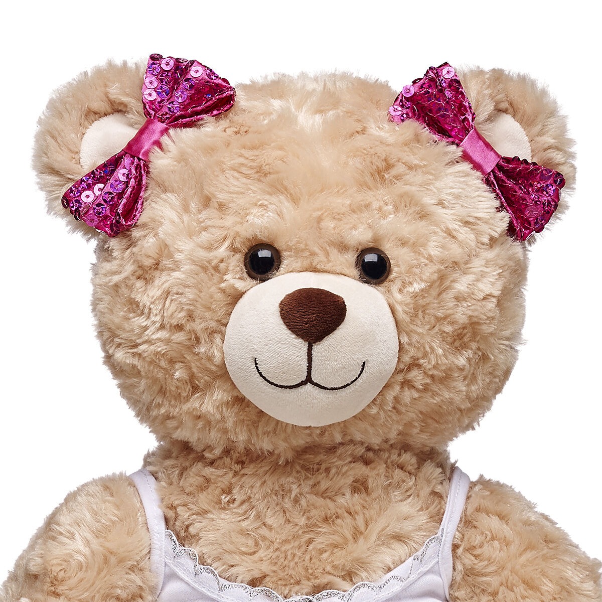 Fuchsia Sequin Bows 2 pc. - Image 3