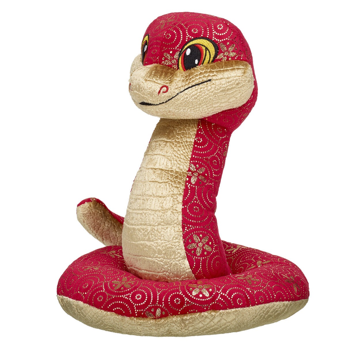 Lunar New Year Red and Gold Snake Stuffed Animal - Image 5