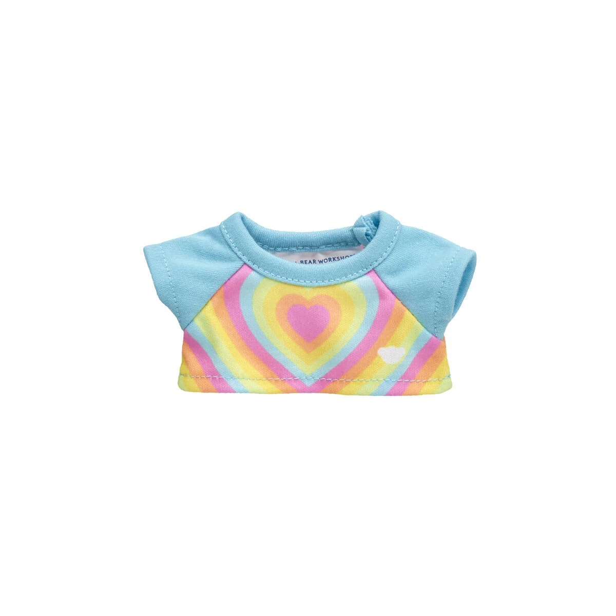 Build-A-Bear Mini Beans Rainbow Heart T-Shirt