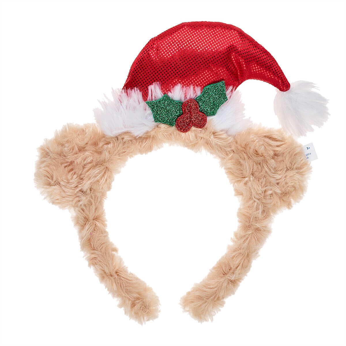 Santa Hat Bear Headband for Kids - Image 3